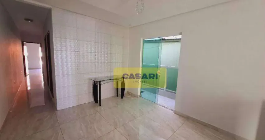 Sobrado com 2 dormitórios para alugar, 90 m² - Campestre - Santo André/SP