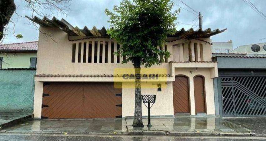 Casa com 4 dormitórios para alugar, 260 m²- Parque Erasmo Assunção - Santo André/SP