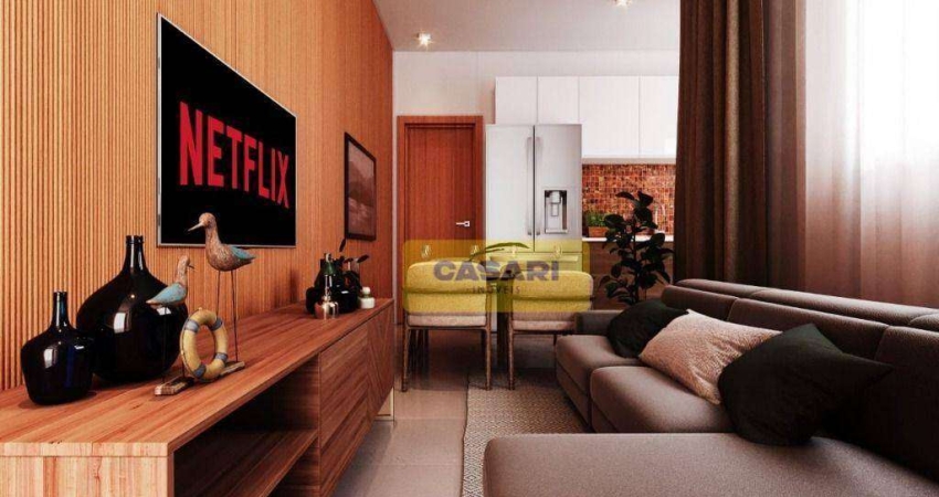 Cobertura com 2 dormitórios à venda, 93 m²  - Campestre - Santo André/SP