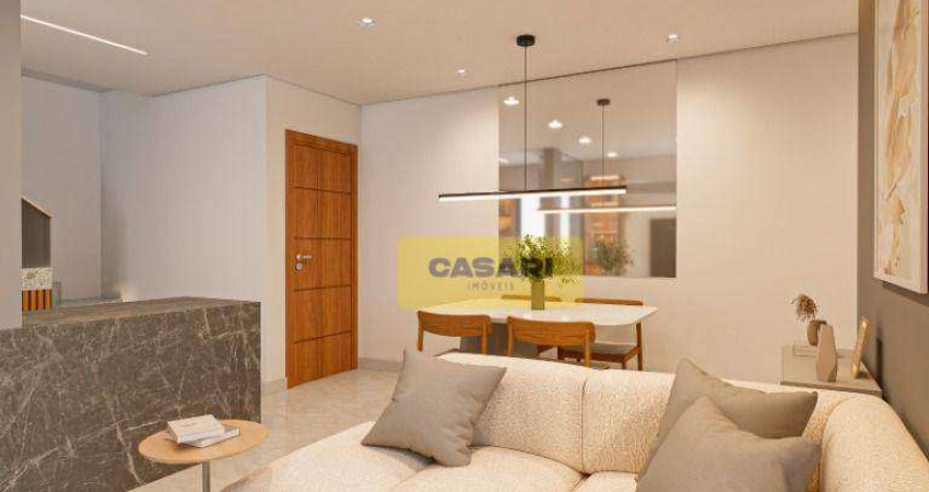 Cobertura com 2 dormitórios à venda, 119 m² - Campestre - Santo André/SP
