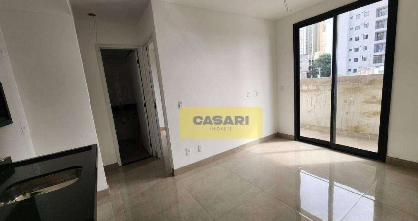 Apartamento com 2 dormitórios à venda, 37 m²- Campestre - Santo André/SP