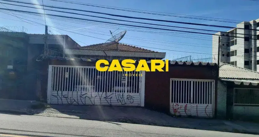 Casa com 4 dormitórios edois galpês de 100 m2 cada para venda, 550 m² totais - Vila Palmares - Santo André/SP