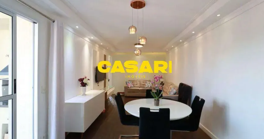 Apartamento com 3 dormitórios à venda, 90 m²- campestre - santo andré/sp