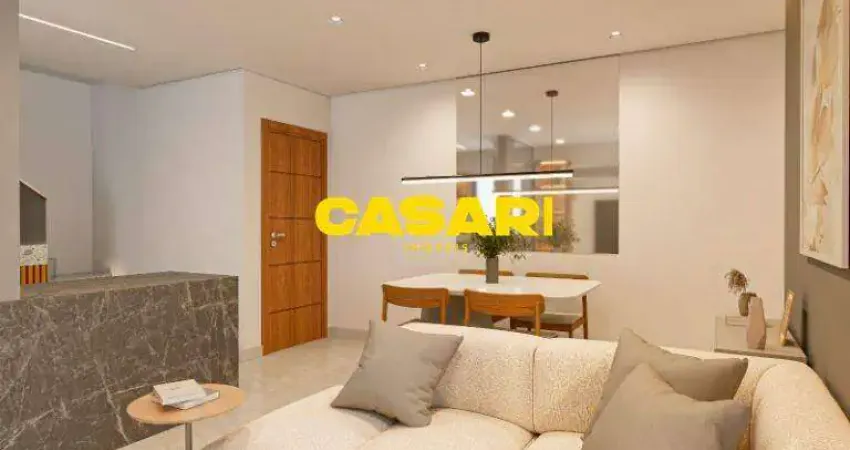 Cobertura com 2 dormitórios à venda, 119 m² - Campestre - Santo André/SP
