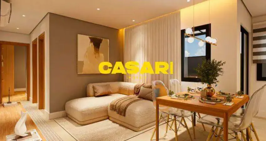 Apartamento com 2 dormitórios à venda, 92 m² - Campestre - Santo André/SP