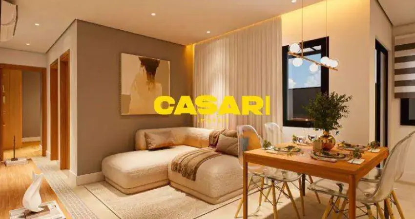 Apartamento com 2 dormitórios à venda, 92 m² - campestre - santo andré/sp