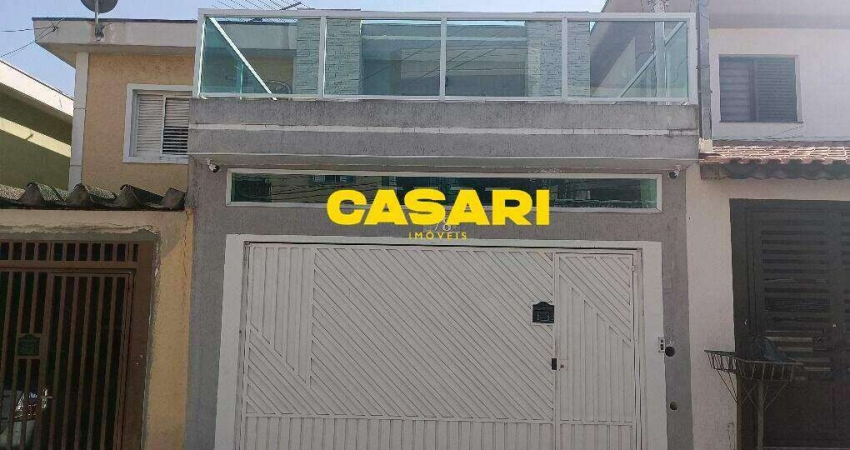 Sobrado com 3 dormitórios à venda, 200 m² - Vila Scarpelli - Santo André/SP
