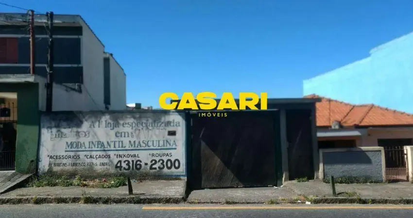 Terreno à venda, 260 m² - Jardim Santo Antônio - Santo André/SP