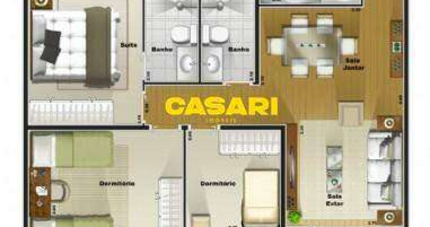 Apartamento à venda, 71 m² por R$ 500.000,00 - Anchieta - São Bernardo do Campo/SP