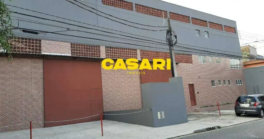 Galpão industrial à venda com 2.260 m² e 3 áreas fabris – jardim santo antônio - santo andré/sp