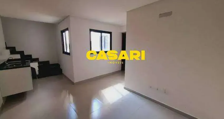 Cobertura com 2 dormitórios, 90 m² - venda ou aluguel- Vila Scarpelli - Santo André/SP