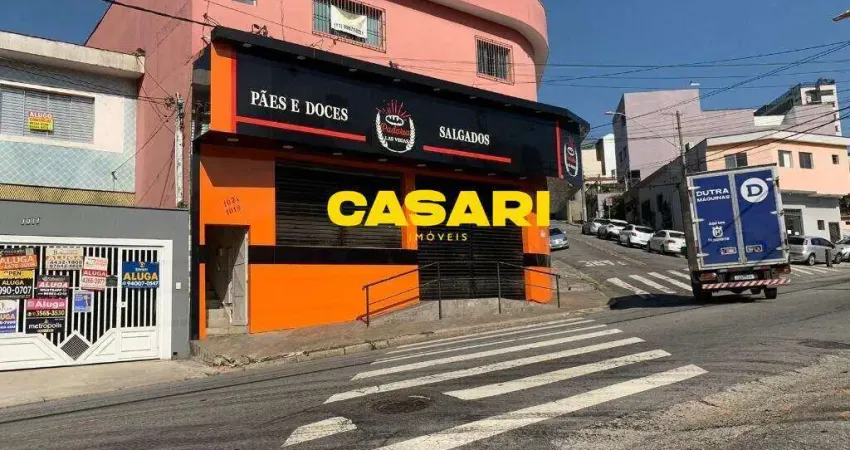 Salão comercial para alugar, 250 m² - jardim - santo andré/sp | espaço ideal para padaria ou comércio