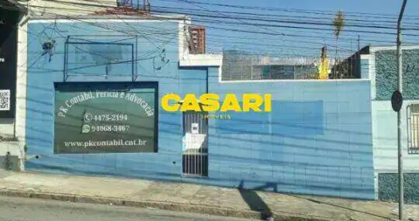 Casa Comercial para Alugar na Vila Alzira – Santo André/SP, 160 m²