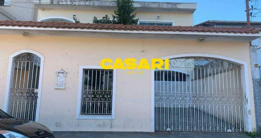 Sobrado com 3 dormitórios, 423 m² - venda ou aluguel - Vila Scarpelli - Santo André/SP