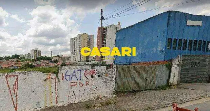 Terreno para alugar com 1.000m² em avenida movimentada no jardim jamaica – santo andré/sp