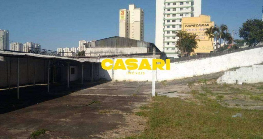 Terreno para alugar, 1272 m² por R$ 17.438,16/mês - Rudge Ramos - São Bernardo do Campo/SP