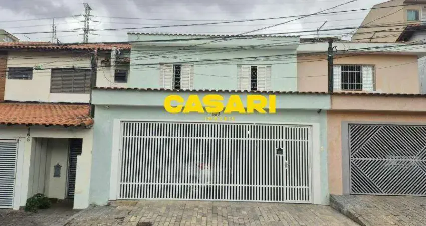 Sobrado com 3 dormitórios à venda, 182 m² - jardim jamaica - santo andré/sp