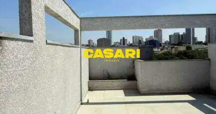 Cobertura à venda com 2 dormitórios, suíte, sacada e 2 vagas – 100 m² jardim - santo andré/sp