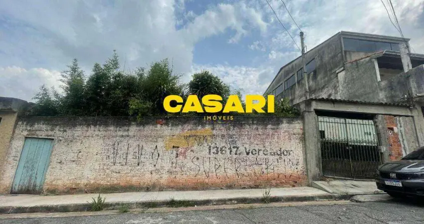 Terreno à venda na Rua Coronel Índio do Brasil, 151, Planalto, São Bernardo do Campo