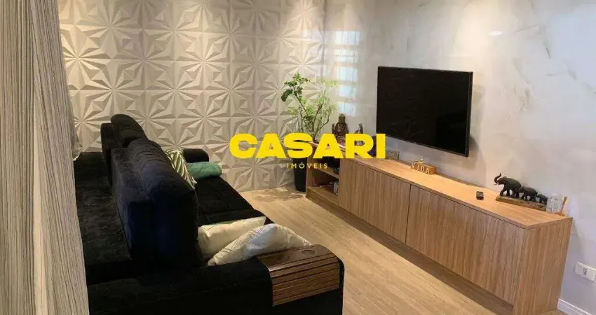 Sobrado com 3 dormitórios à venda, 171 m² - vila guarani - santo andré/sp