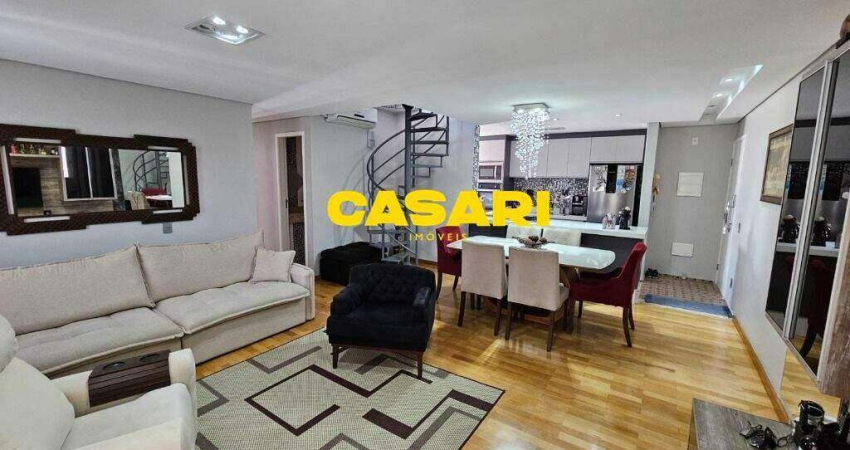 Cobertura com 3 dormitórios à venda, 204 m² por R$ 1.650.000 - Baeta Neves - São Bernardo do Campo/SP