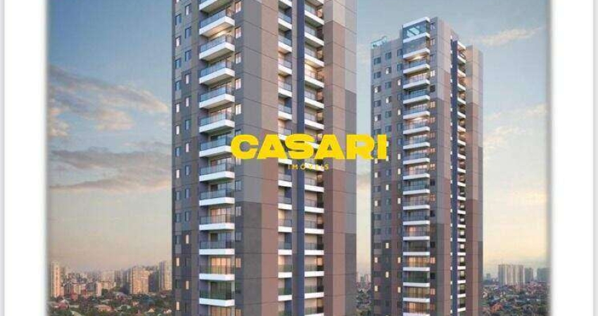 Apartamento com 3 dormitórios à venda, 87 m² - Jardim - Santo André/SP