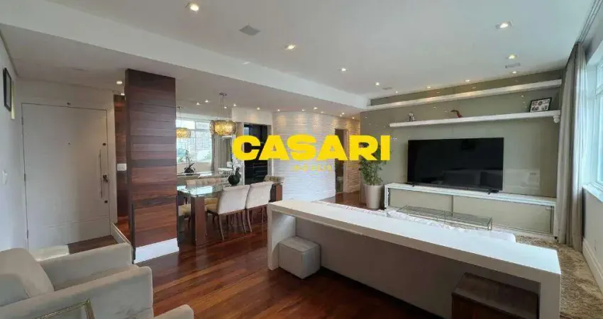 Apartamento com 3 dormitórios à venda, 142 m² - jardim - santo andré/sp