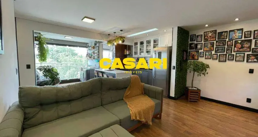Apartamento 2 dormitórios 70 m² porteira fechada à venda - centro - são bernardo do campo | casari imóveis