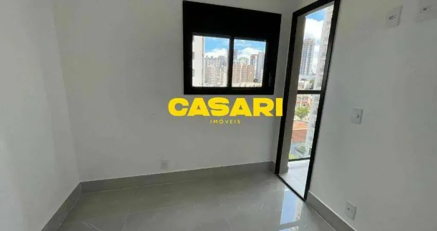 Apartamento com 2 dormitórios à venda, 52 m² - campestre - santo andré/sp