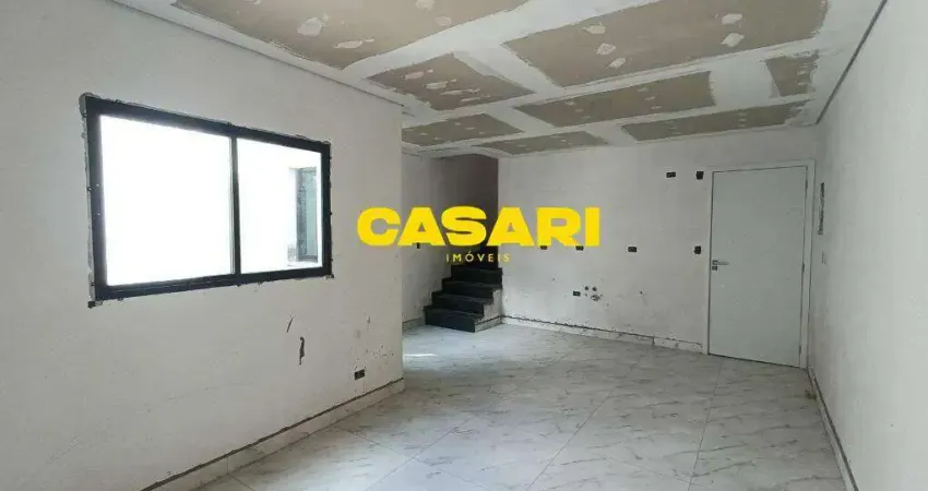 Cobertura com 3 dormitórios à venda, 135 m² - paraíso - santo andré/sp