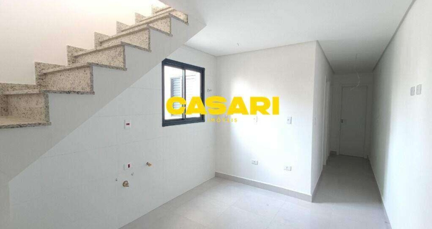 Cobertura com 2 dormitórios à venda, 100 m² - Campestre - Santo André/SP