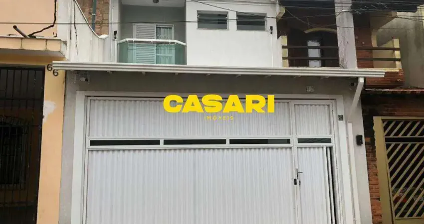 Sobrado com 3 dormitórios à venda, 190 m² - Vila Tibiriçá - Santo André/SP