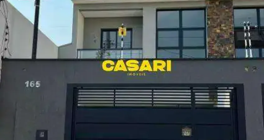 Casa térrea com 3 dormitórios e 3 vagas à venda no jardim santo antônio – santo andré/sp