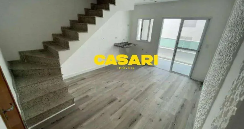 Cobertura com 2 dormitórios à venda, 140 m² - baeta neves - são bernardo do campo/sp