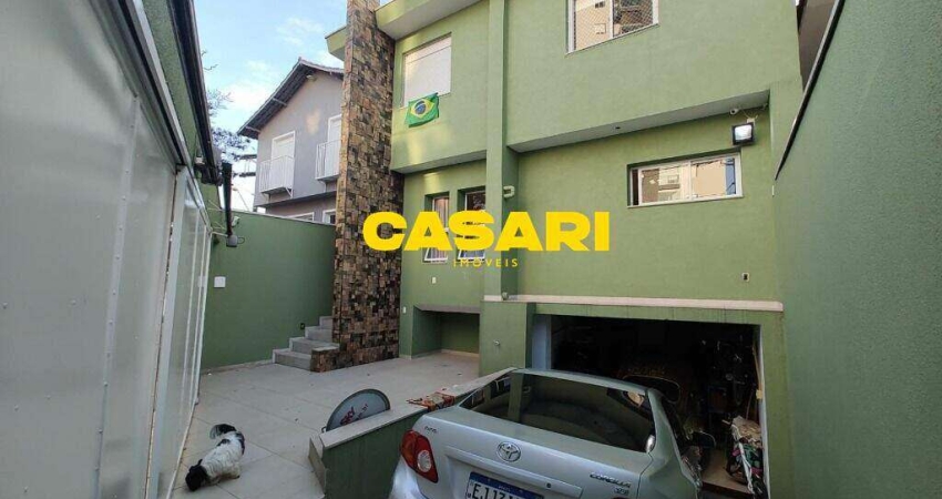 Sobrado com 3 dormitórios à venda, 260 m² - Paraíso - Santo André/SP