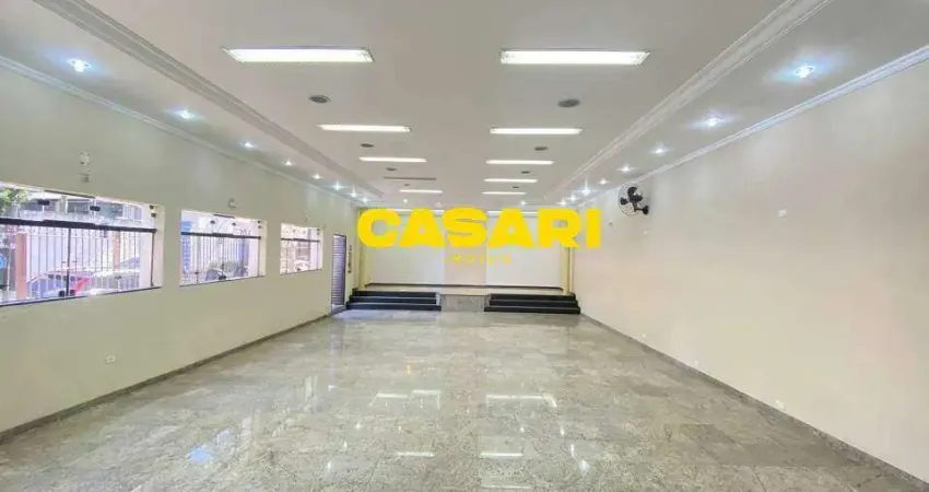 Salão, 192 m² - venda ou aluguel - Vila Pires - Santo André/SP