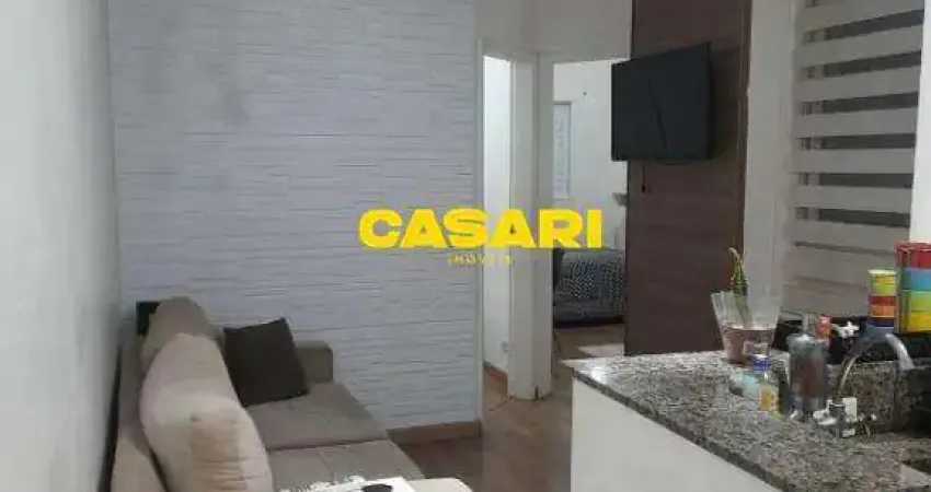 Apartamento com 2 dormitórios à venda, 40 m² - vila lutécia - santo andré/sp