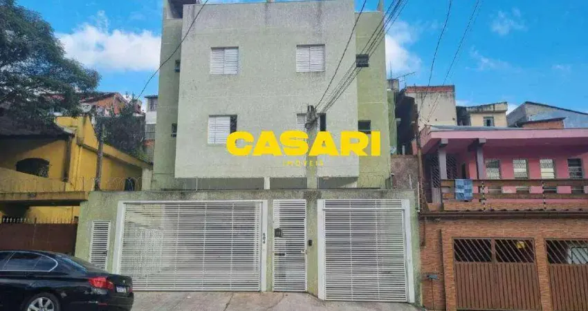 Cobertura com 2 dormitórios à venda, 86 m² - vila lutécia - santo andré/sp