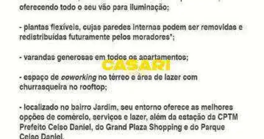Apartamento com 2 dormitórios à venda, 67 m² por R$ 587.000,00 - Jardim - Santo André/SP