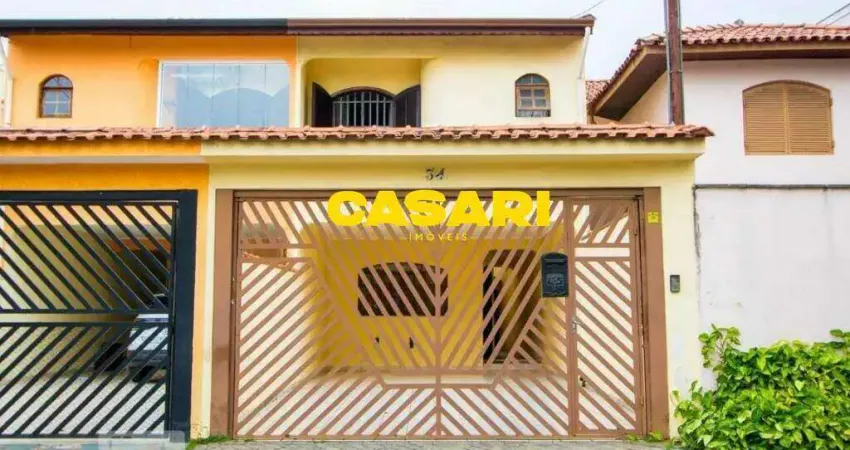 Sobrado com 3 dormitórios à venda, 231 m² - vila homero thon - santo andré/sp