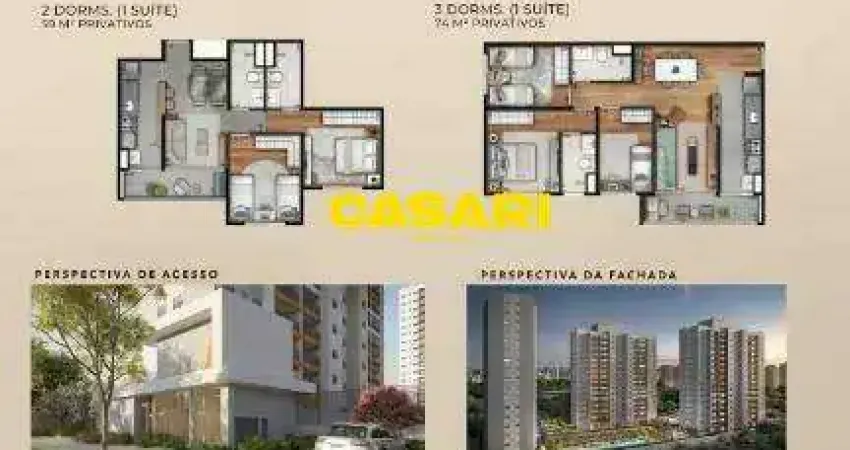 Apartamento com 2 dormitórios à venda, 70 m²- planalto - são bernardo do campo/sp