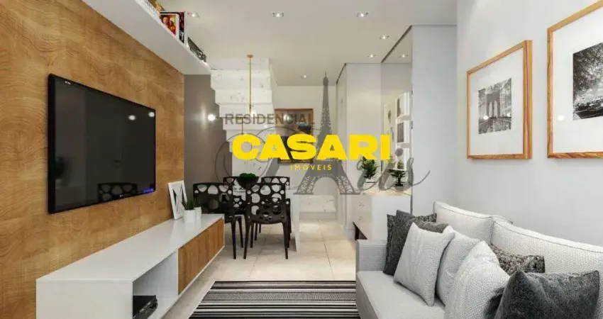 Sobrado com 2 dormitórios à venda, 69 m² por R$ 389.000,00 - Vila Príncipe de Gales - Santo André/SP