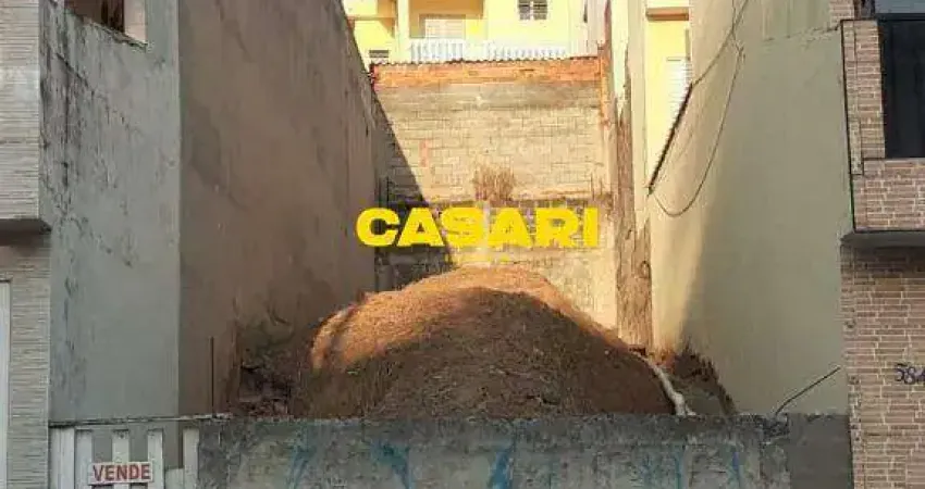 Terreno à venda 125 m² no Vila Luzita – Santo André, pronto para construir
