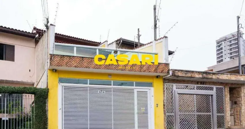 Sobrado com 3 dormitórios, suíte e espaço gourmet à venda – vila valparaíso, santo andré