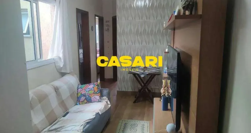 Cobertura com 2 dormitórios à venda, 72 m² - vila linda - santo andré/sp