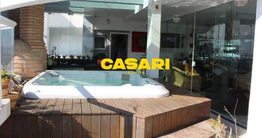 Cobertura com 3 dormitórios e spa à venda ou aluguel no centro de são bernardo – 172 m²