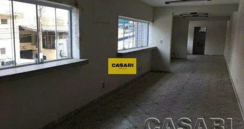 Sala comercial ampla com 2 banheiros para alugar – ótima localização em são bernardo do campo/sp