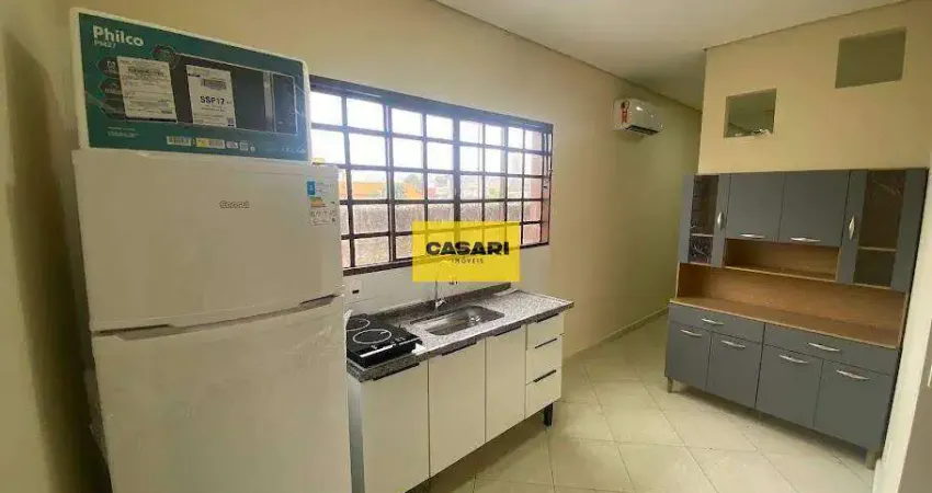 Kitnet com 1 dormitório mobiliada para alugar, 16 m² - Rudge Ramos - São Bernardo do Campo/SP