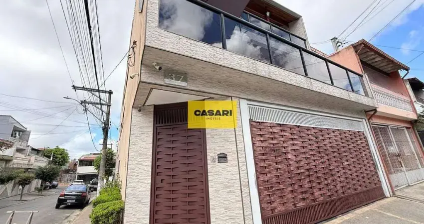 Sobrado de esquina com 3 suítes, área gourmet e salão locado – bairro dos casa, são bernardo do campo