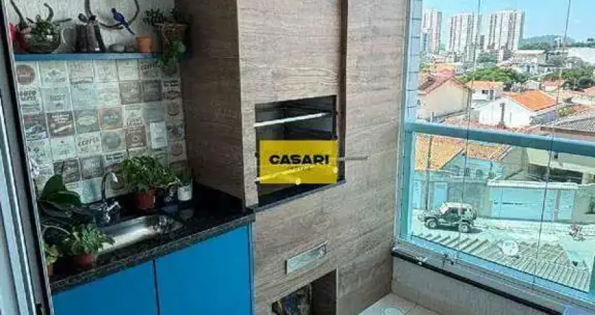 Apartamento 64m² com 2 dormitórios (1 suíte) e varanda gourmet em vila gonçalves, são bernardo do campo